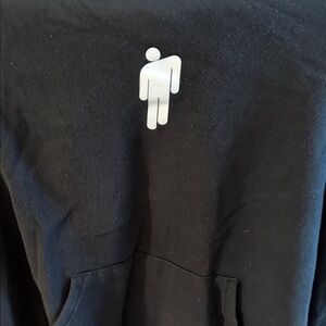 Black Hoodie with White Logo